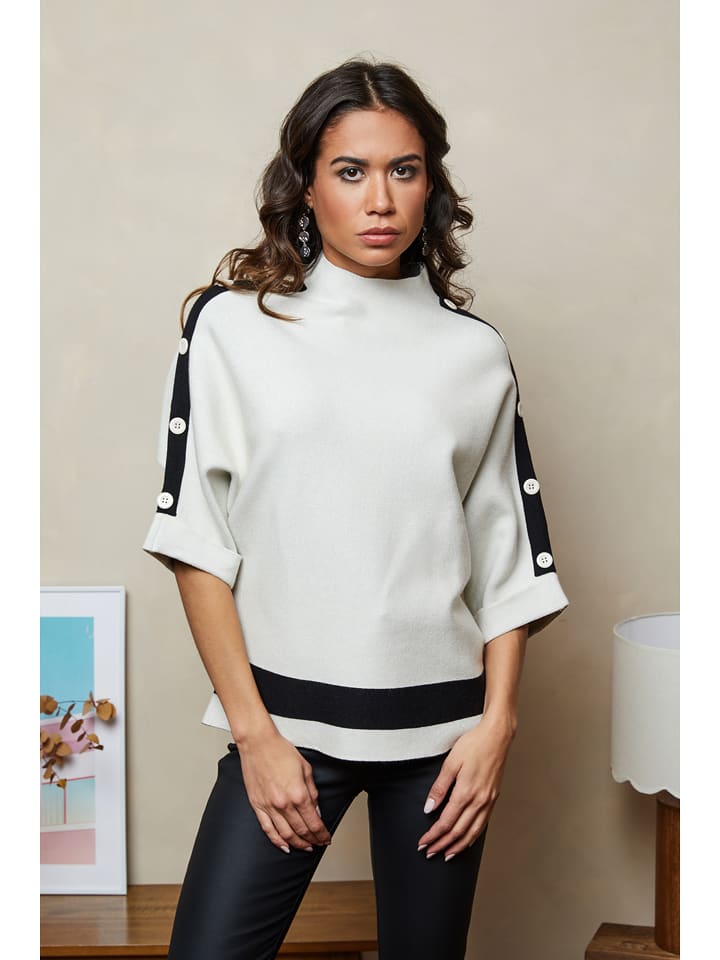 Joséfine Sweter "Ishta" w kolorze białym rozmiar: M