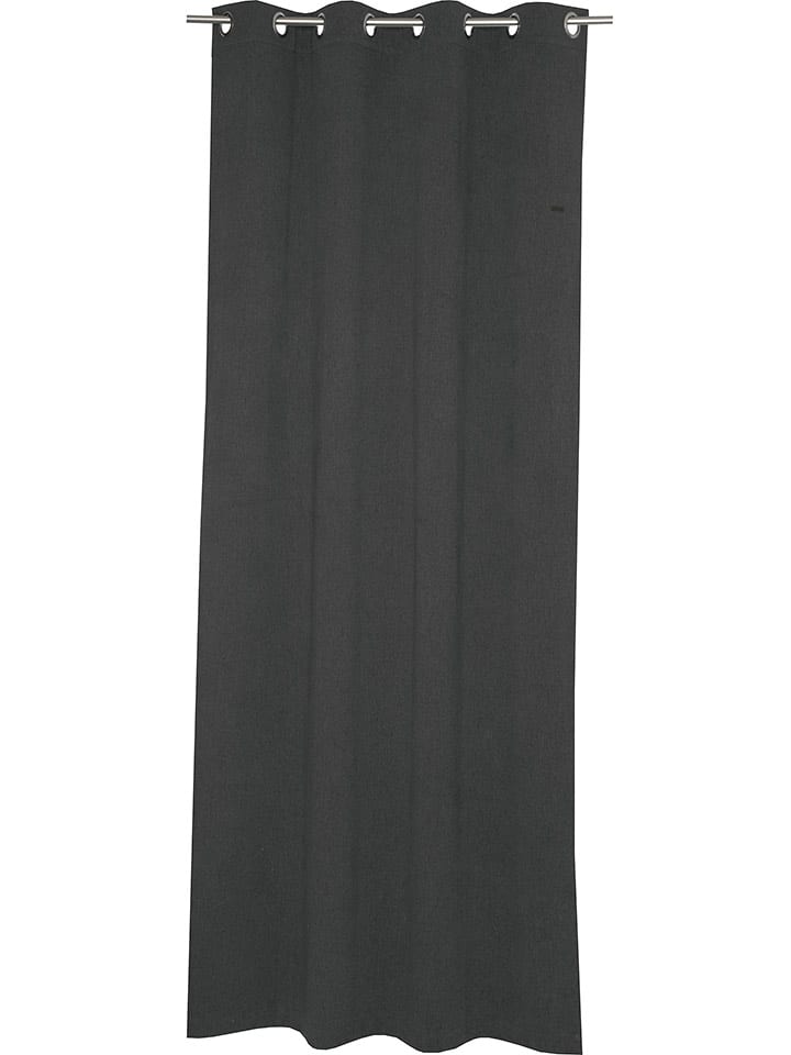 ESPRIT Zasłona "Harp" w kolorze antracytowym z oczkami rozmiar: 140x250 cm