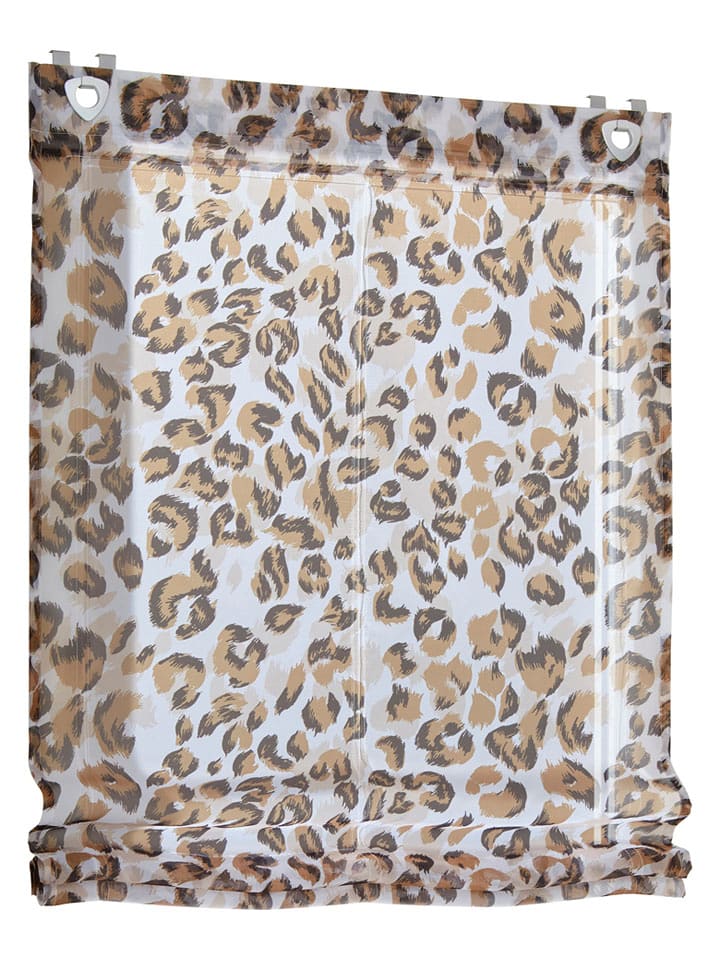 heine home Roleta rzymska w kolorze kremowo-brązowym rozmiar: 130x45 cm