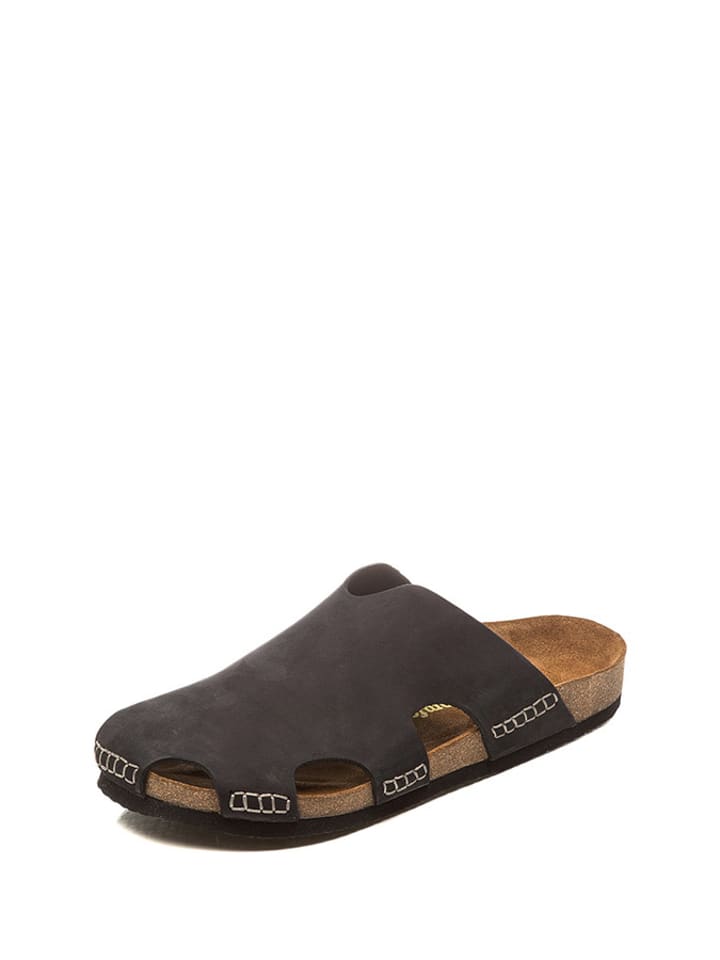 Comfortfusse Skórzane chodaki w kolorze czarnym rozmiar: 40