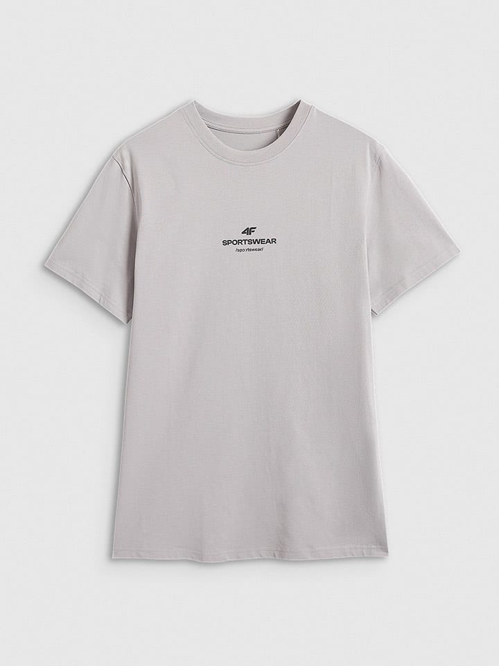 4F Koszulka w kolorze jasnoszarym rozmiar: L