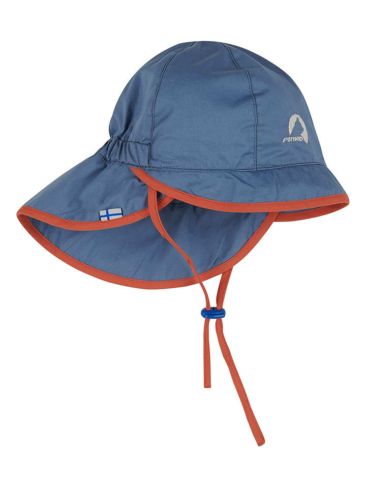 finkid Kapelusz przeciwsłoneczny "Helle" w kolorze niebieskim rozmiar: 44-46 cm