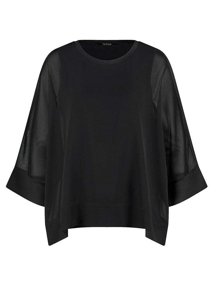 TAIFUN Koszulka w kolorze czarnym rozmiar: 40