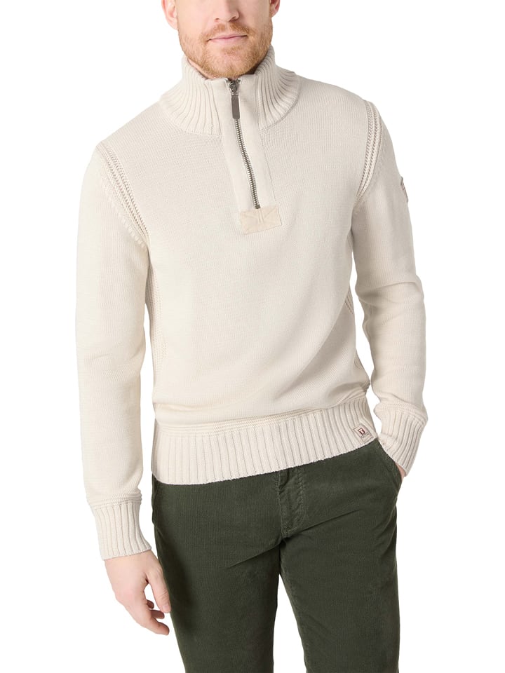 Timezone Sweter w kolorze kremowym rozmiar: L