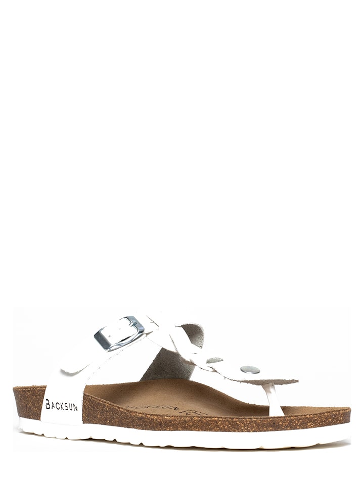 BACKSUN Japonki w kolorze białym rozmiar: 40