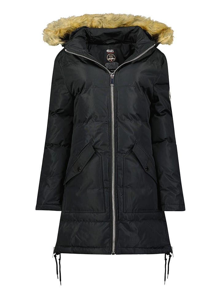 Canadian Peak Parka "Canelleak" w kolorze czarnym rozmiar: S