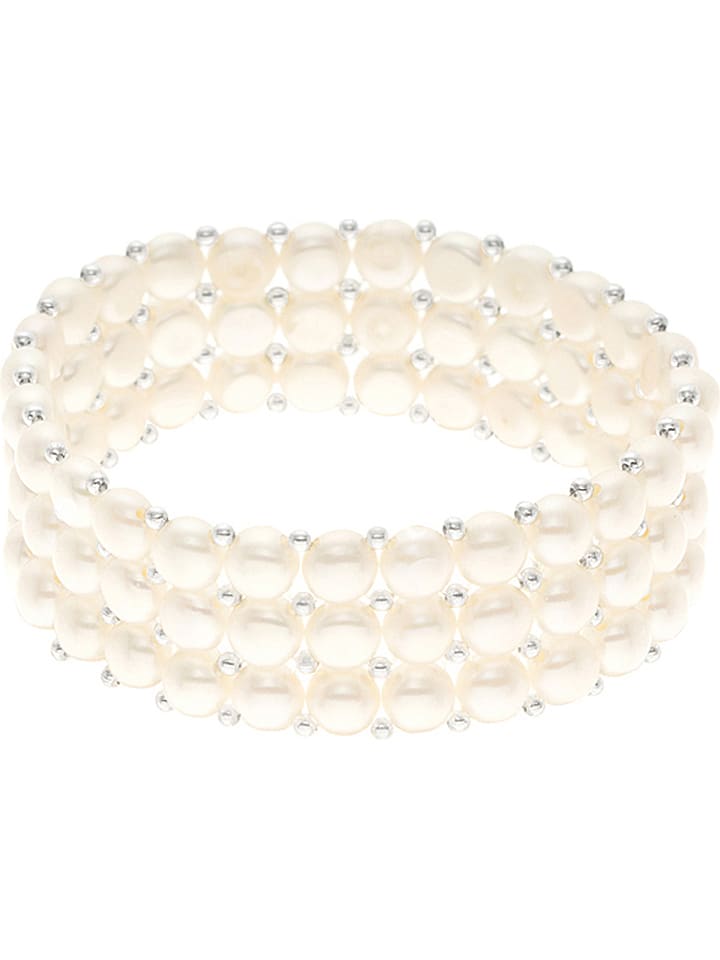 Pearl Addict Bransoletka z perłami w kolorze białym rozmiar: onesize
