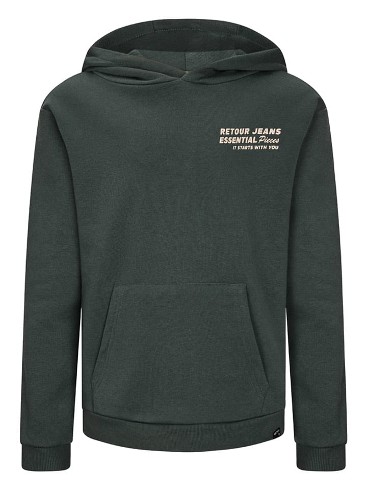 Retour Bluza "Czar" w kolorze zielonym rozmiar: 170/176