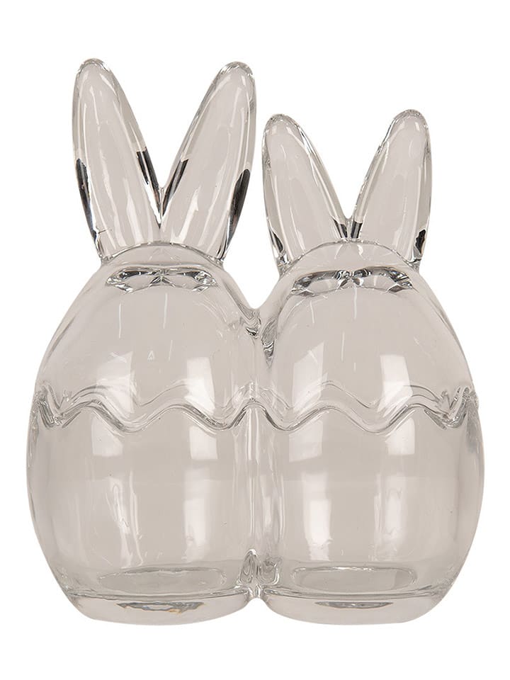 Clayre & Eef Słoik w kolorze szarym - 14 x 17 x 8 cm rozmiar: onesize