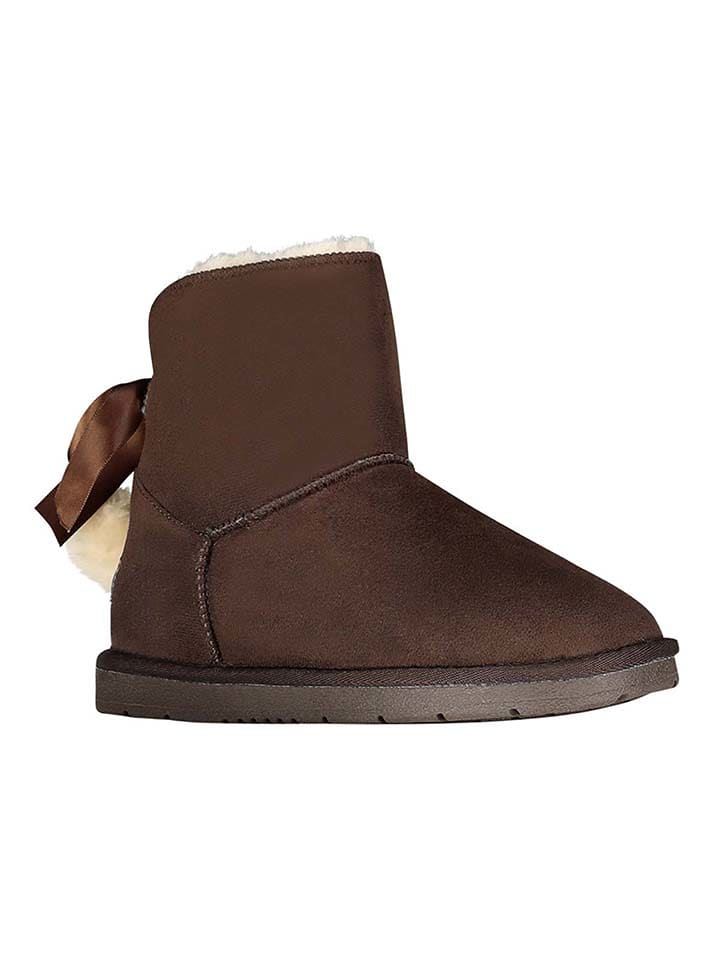 Geographical Norway Botki zimowe "Oponpon" w kolorze brązowym rozmiar: 38