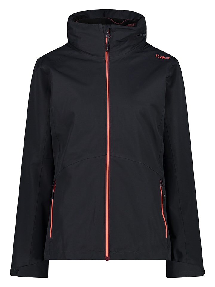 cmp Kurtka funkcyjna 3w1 w kolorze czarno-bordowym rozmiar: 38