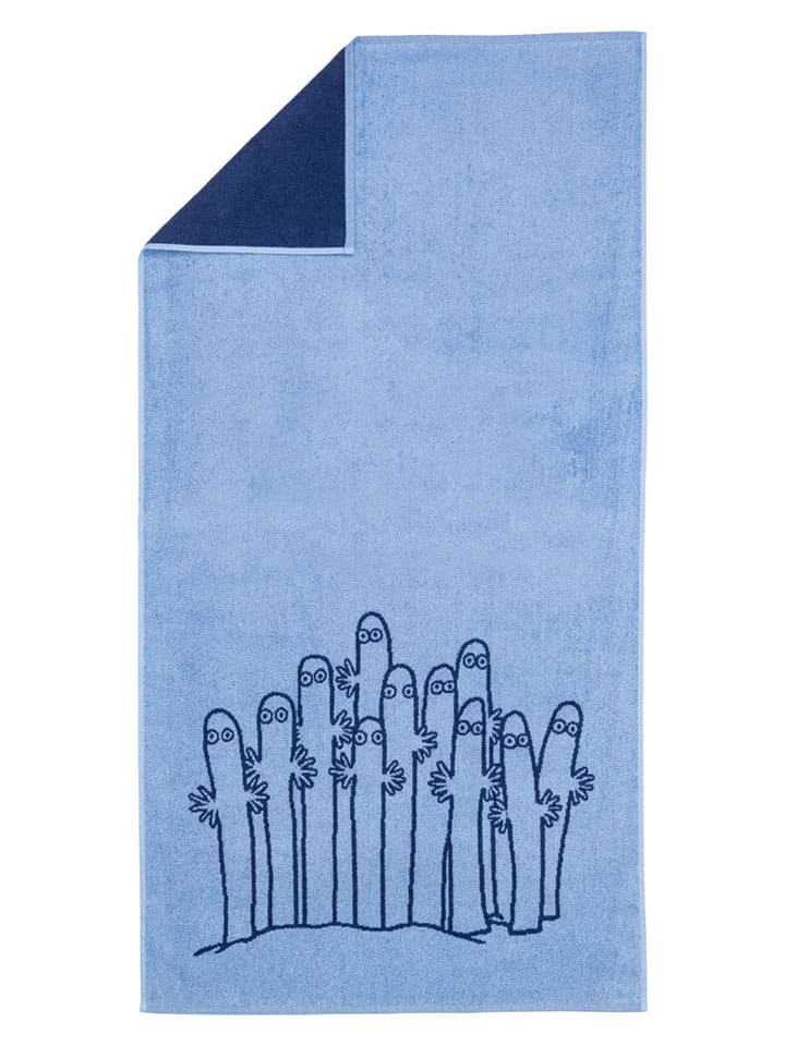 Moomin Ręcznik prysznicowy "Hatifnatten" w kolorze niebieskim - 140 x 70 cm rozmiar: onesize