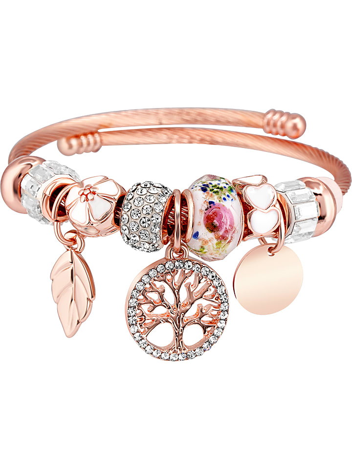 LA CHIQUITA Pozłacana bransoletka z elementami ozdobnymi rozmiar: onesize