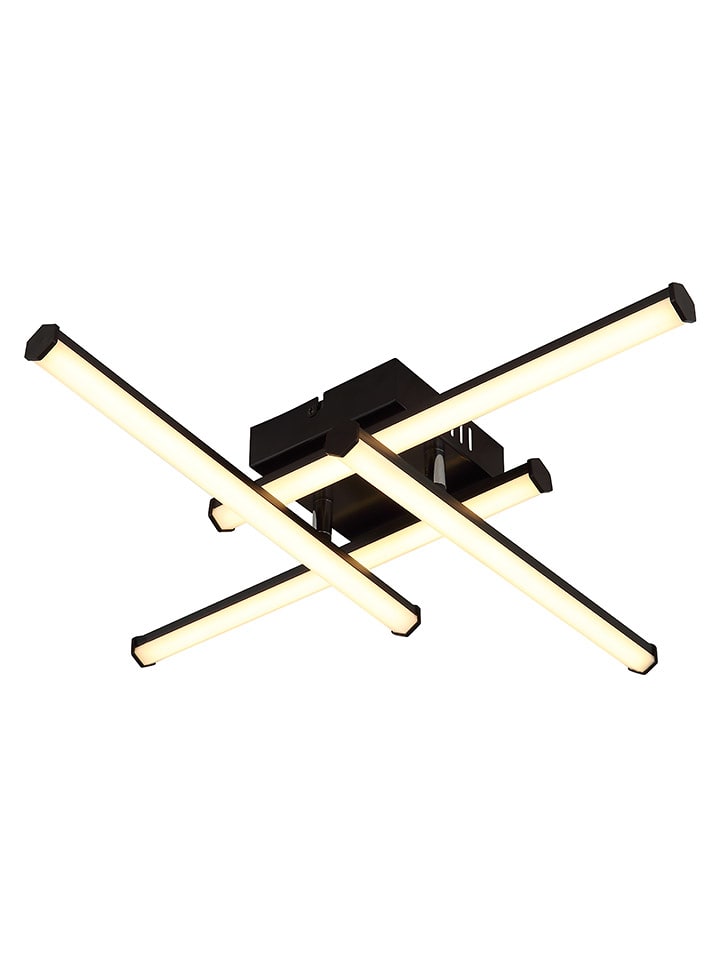 Globo lighting Lampa sufitowa LED "Kirina" w kolorze czarnym - 110 x 120 x 6 cm rozmiar: onesize