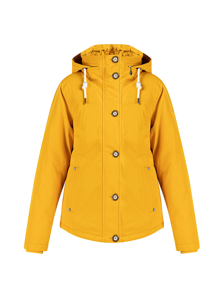 Schmuddelwedda Kurtka przeciwdeszczowa w kolorze musztardowym rozmiar: XS