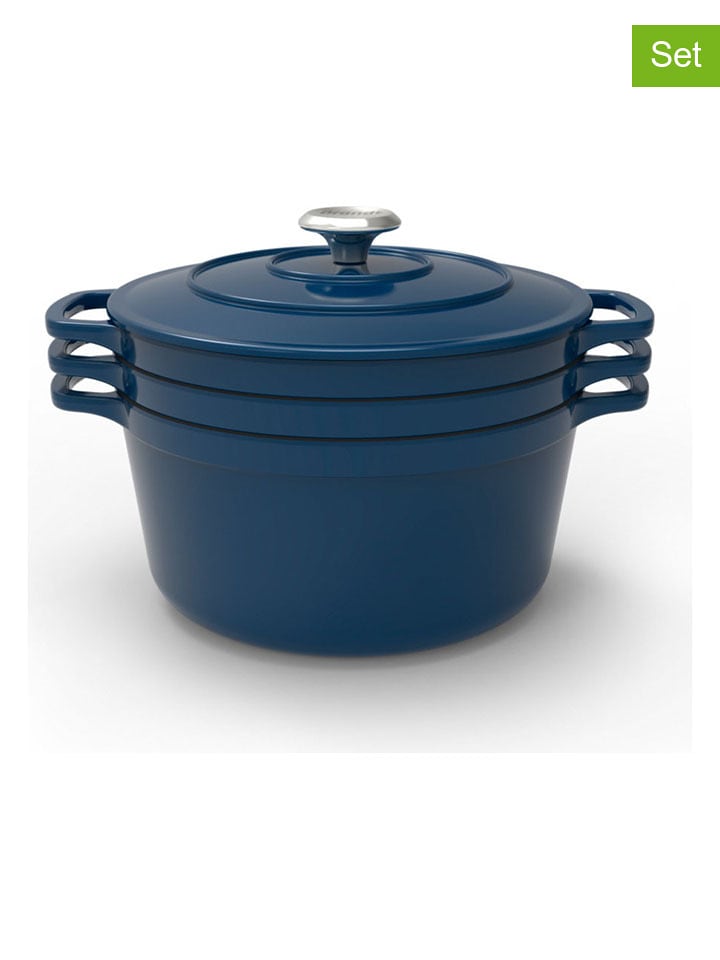 Brandt 8-częściowy zestaw w kolorze niebieskim - Ø 25 cm rozmiar: onesize