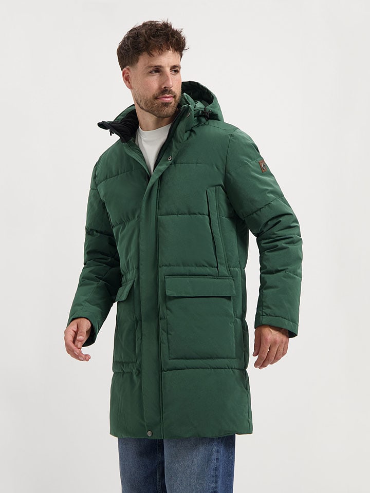 TRAVELIN' Płaszcz zimowy w kolorze zielonym rozmiar: 3XL