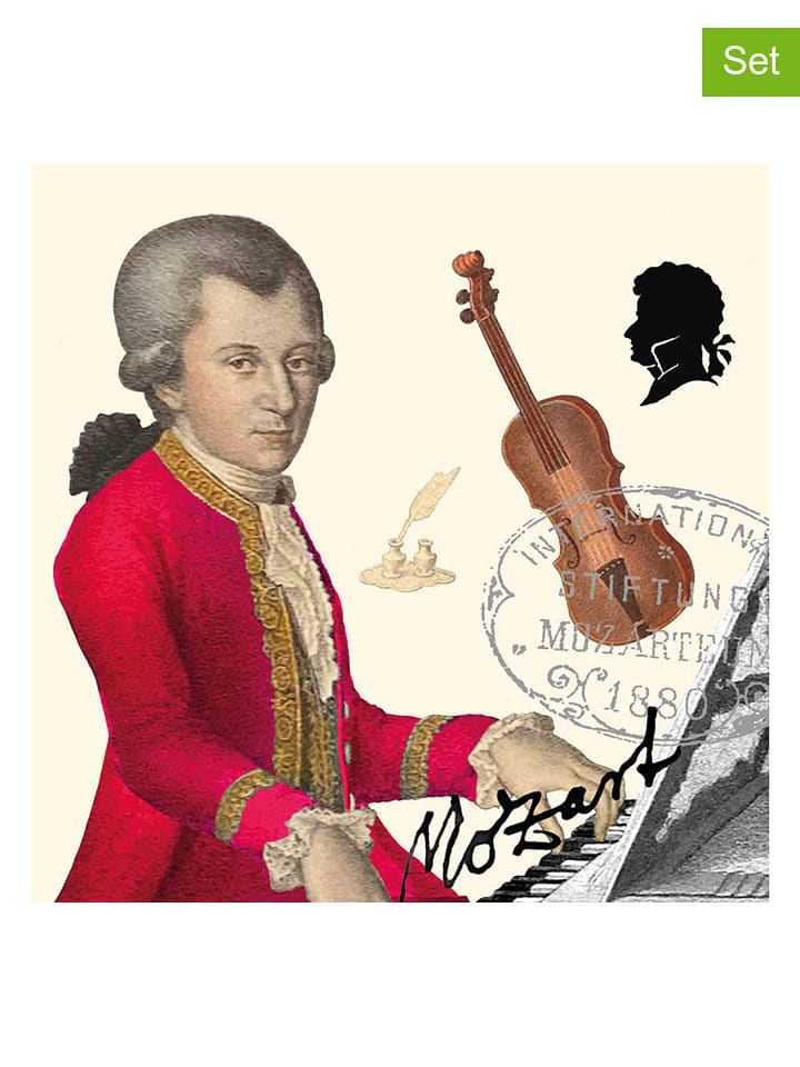 ppd Serwetki (40 szt.) "Mozarteum" ze wzorem rozmiar: onesize