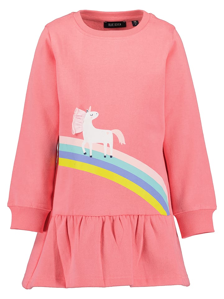 Blue Seven Sukienka dresowa w kolorze jasnoróżowym rozmiar: 92