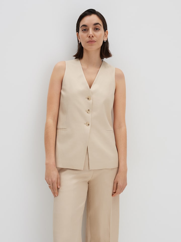 Someday Kamizelka w kolorze beżowym rozmiar: 42