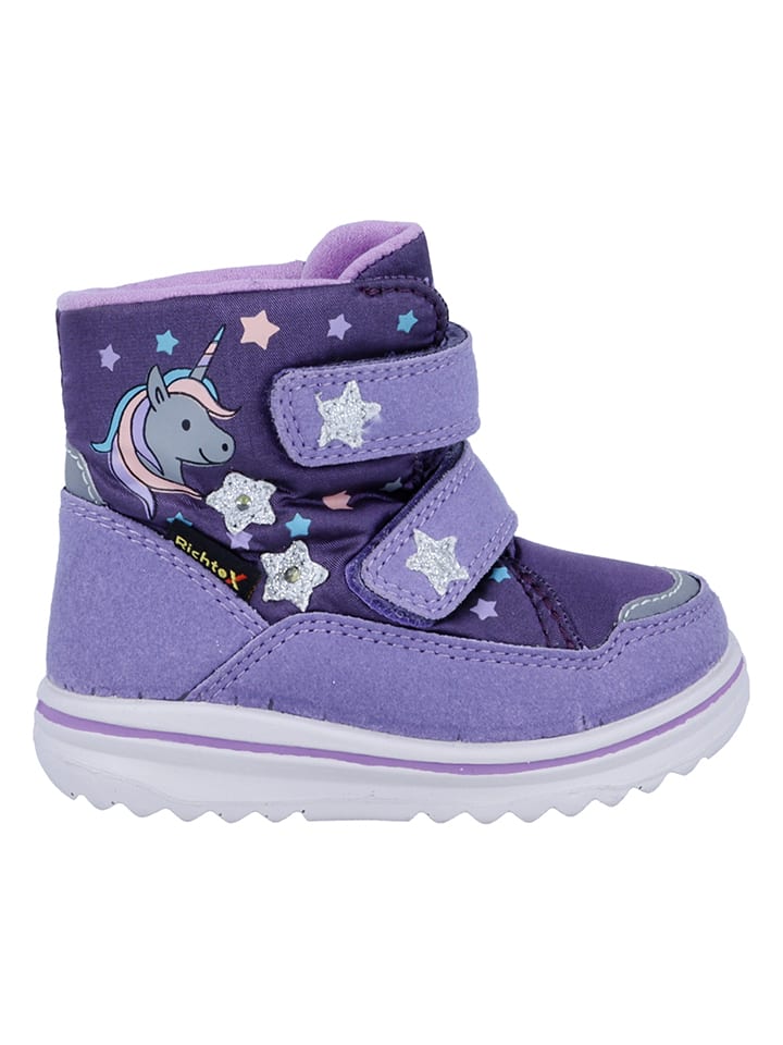 Richter Shoes Kozaki zimowe "Snow" w kolorze granatowo-fioletowym rozmiar: 21