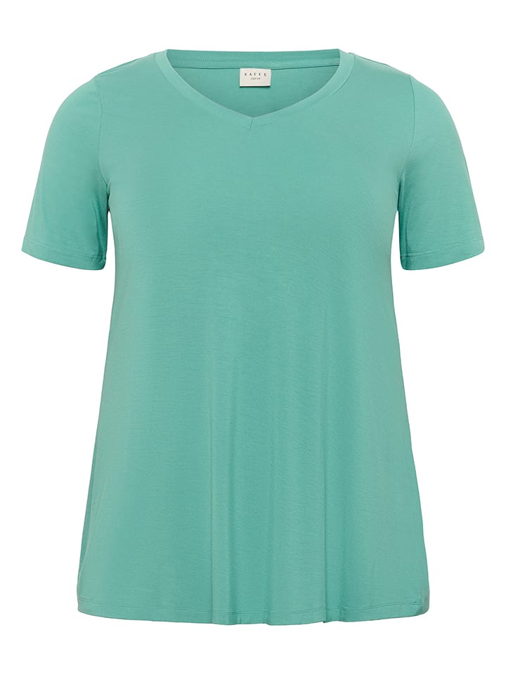 KAFFE curve Koszulka w kolorze zielonym rozmiar: XL