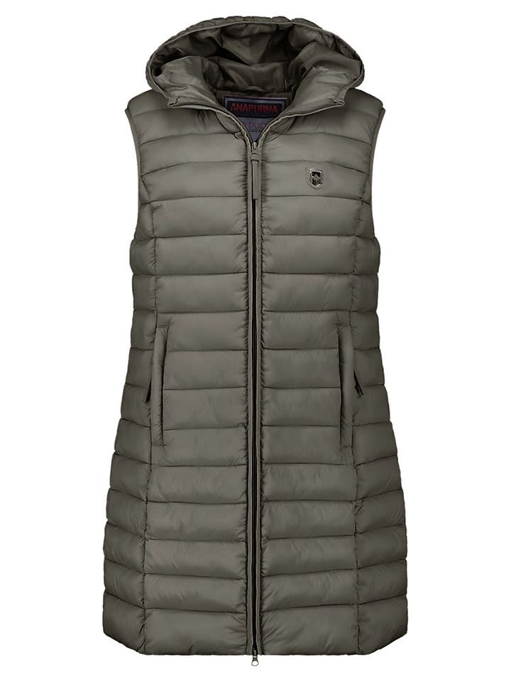 ANAPURNA Kamizelka pikowana "Vakitalana Long" w kolorze khaki rozmiar: L