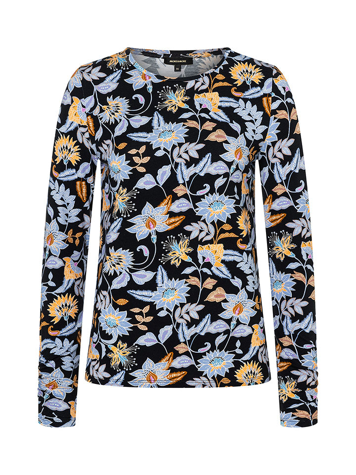 More & More Koszulka w kolorze czarno-błękitnym rozmiar: 40