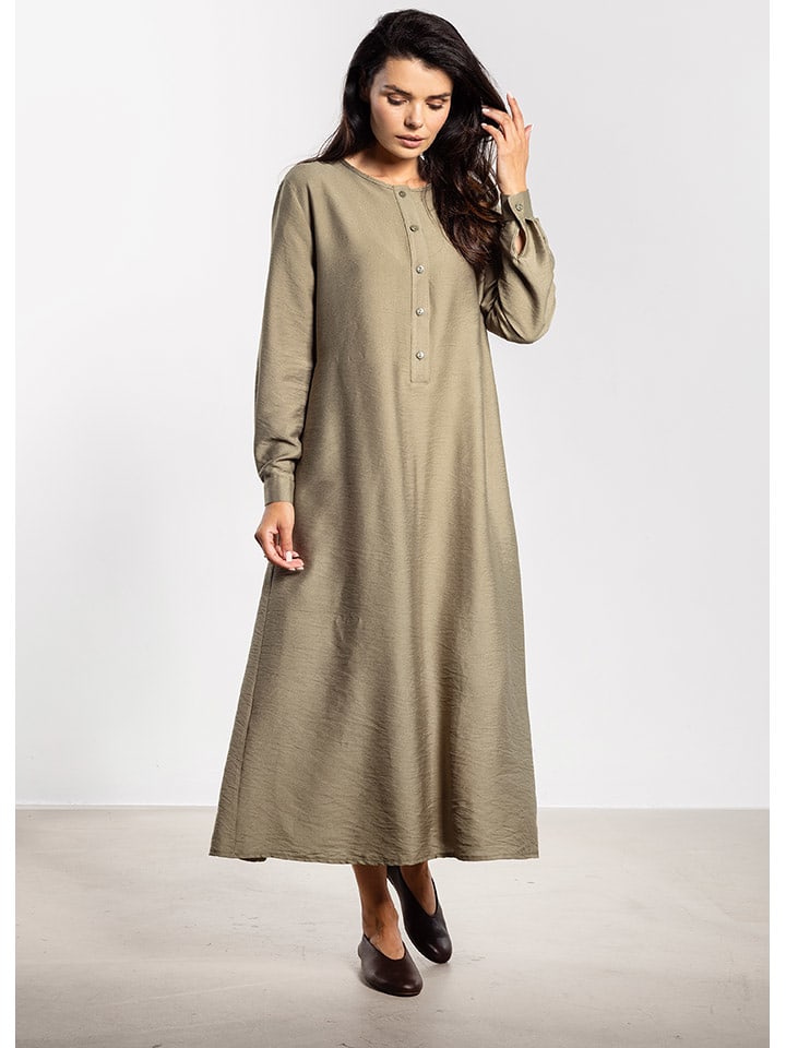 Awama Sukienka w kolorze oliwkowym rozmiar: L