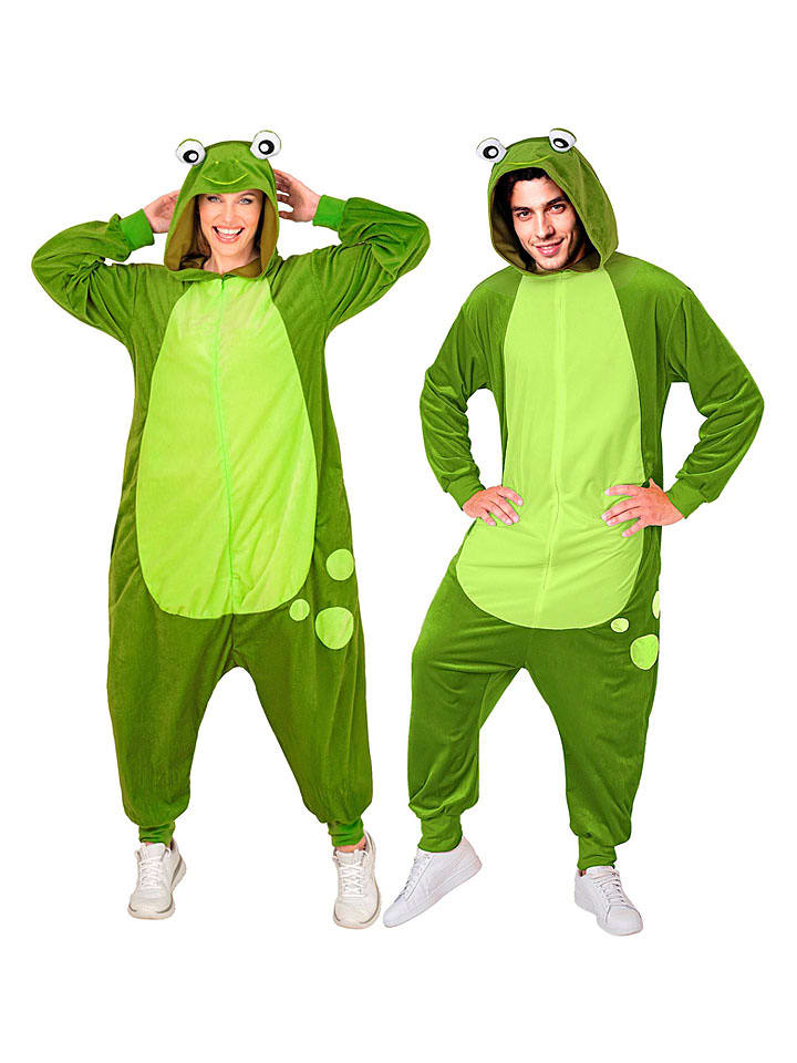 Carnival Party Kombinezon kostiumowy "Frog" w kolorze zielonym rozmiar: S/M