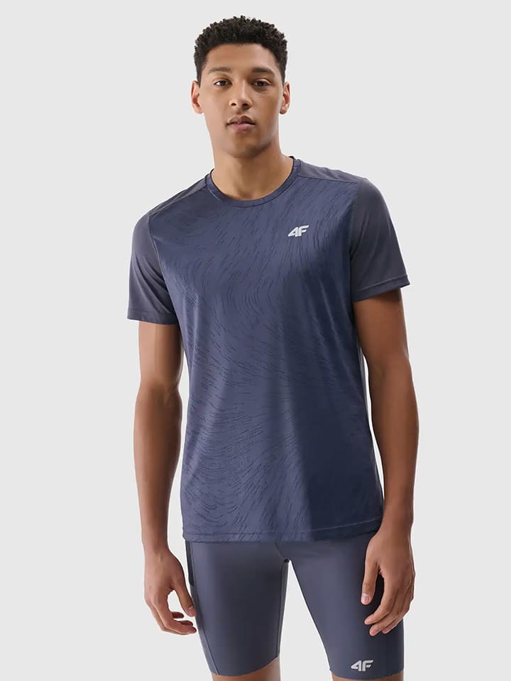 4F Koszulka sportowa w kolorze granatowym rozmiar: M