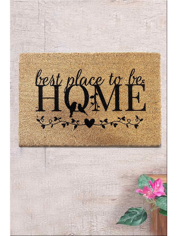 Conceptum Hypnose Wycieraczka "Jaosi" w kolorze jasnobrązowym z włókna kokosowego rozmiar: 40x60 cm