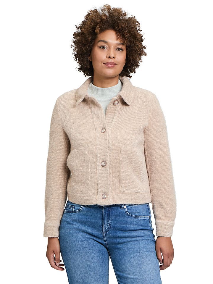 CARTOON Kurtka koszulowa w kolorze kremowym rozmiar: 38