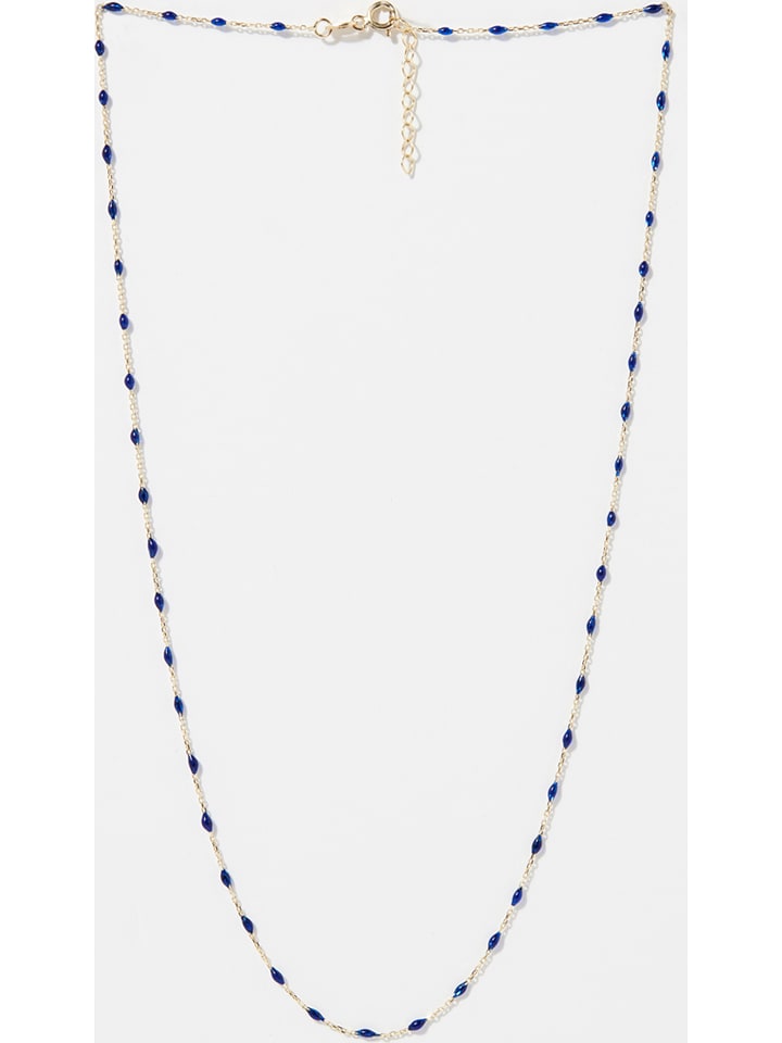 OR ÉCLAT Złoty naszyjnik "Amada Bleu" - dł. 42 cm rozmiar: onesize