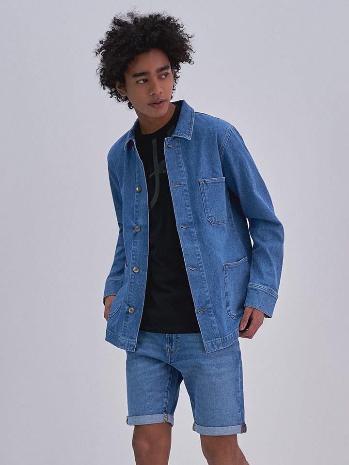 BIG STAR Kurtka dżinsowa w kolorze niebieskim rozmiar: M