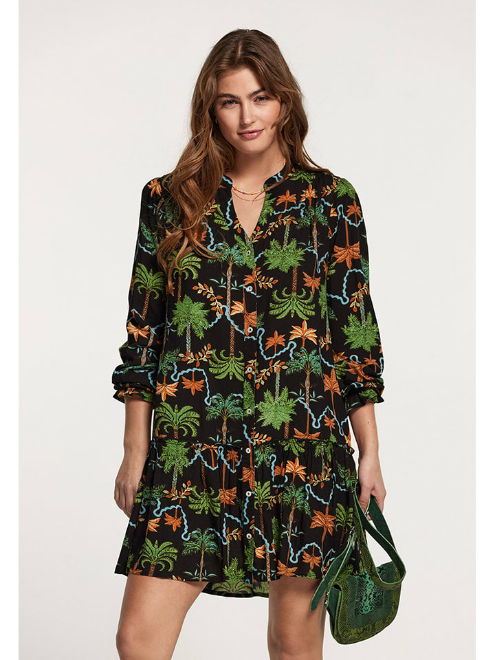 SHIWI Sukienka w kolorze czarno-zielonym rozmiar: XL