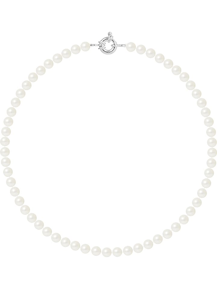 Mitzuko Naszyjnik perłowy w kolorze białym - dł. 42 cm rozmiar: onesize