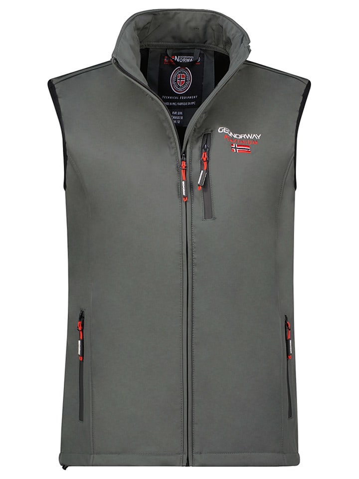 Geographical Norway Kamizelka softshellowa "Vacer" w kolorze szarym rozmiar: onesize