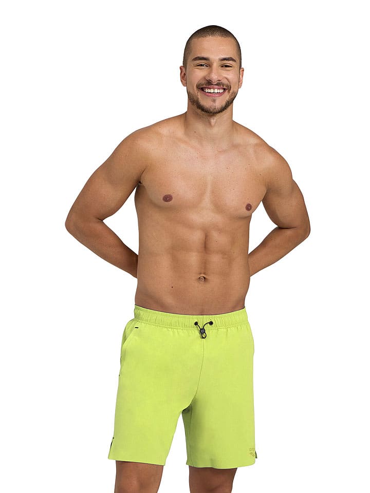 Arena Szorty kąpielowe w kolorze jaskrawozielonym rozmiar: M