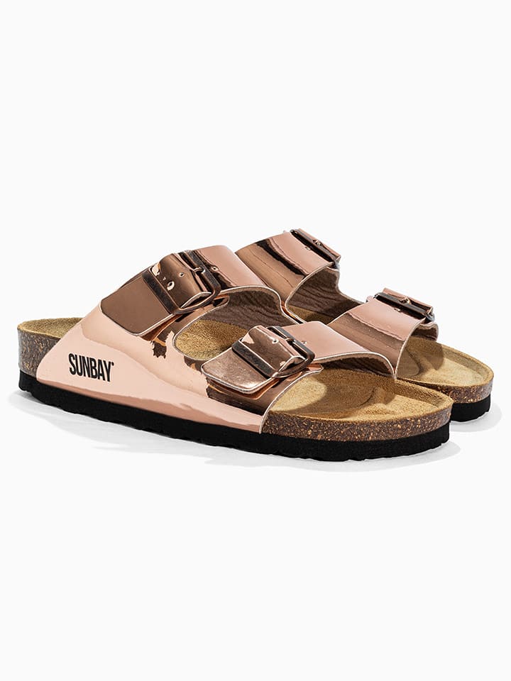 Sunbay Klapki "Trefle" w kolorze różowozłotym rozmiar: 40