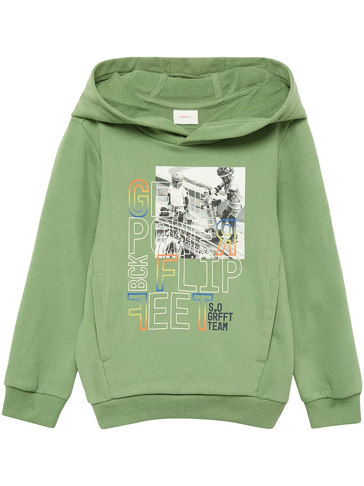 s.Oliver Bluza w kolorze zielonym rozmiar: 116/122