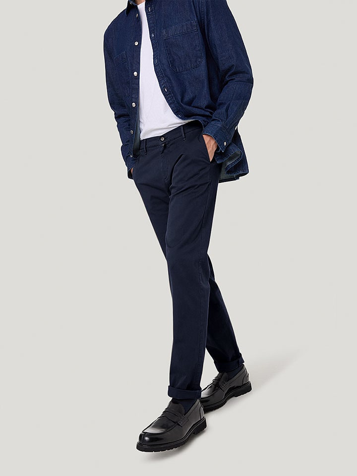 Pierre Cardin Spodnie chino w kolorze granatowym rozmiar: W33/L34