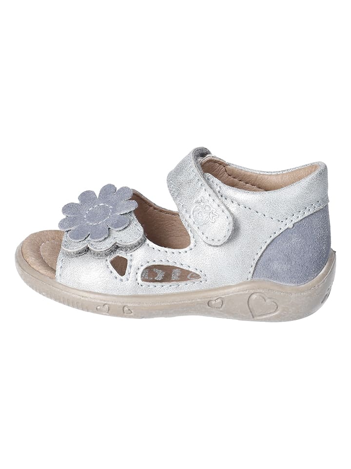 PEPINO Skórzane sandały "Betty" w kolorze srebrnym rozmiar: 22