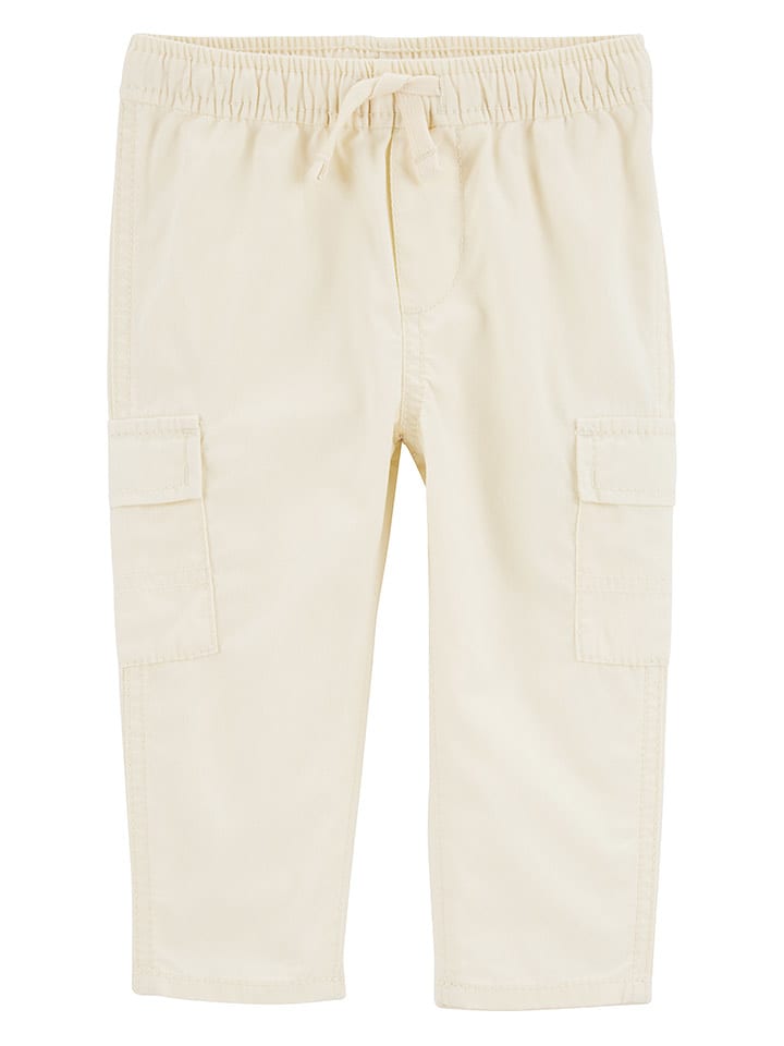 OshKosh Spodnie dresowe w kolorze kremowym rozmiar: 86