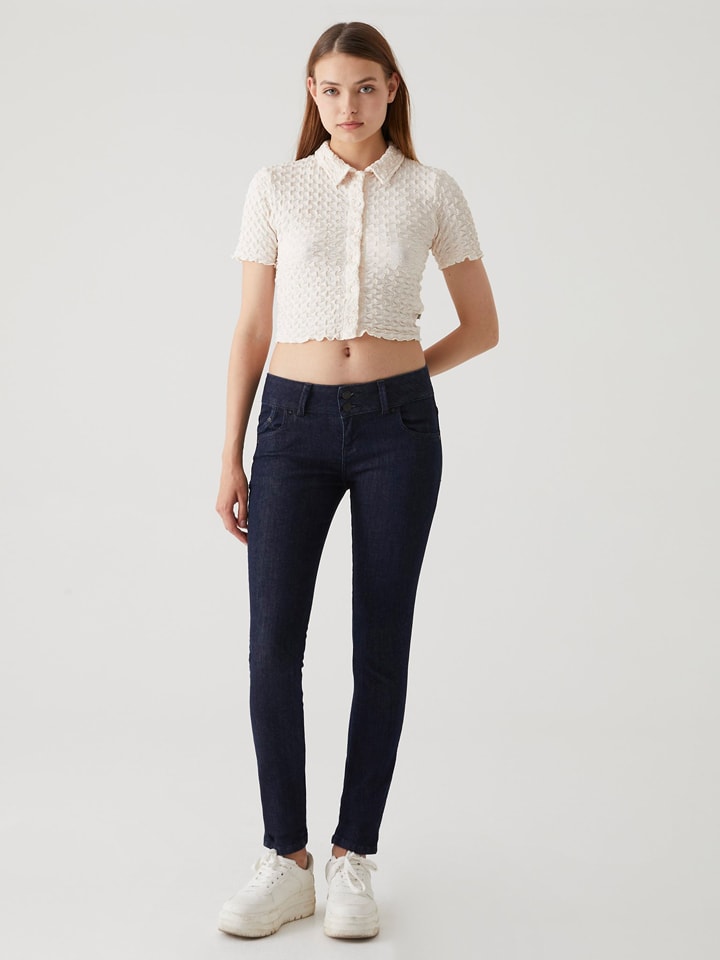 LTB Dżinsy "Molly M" - Slim fit - w kolorze granatowym rozmiar: W27/L34