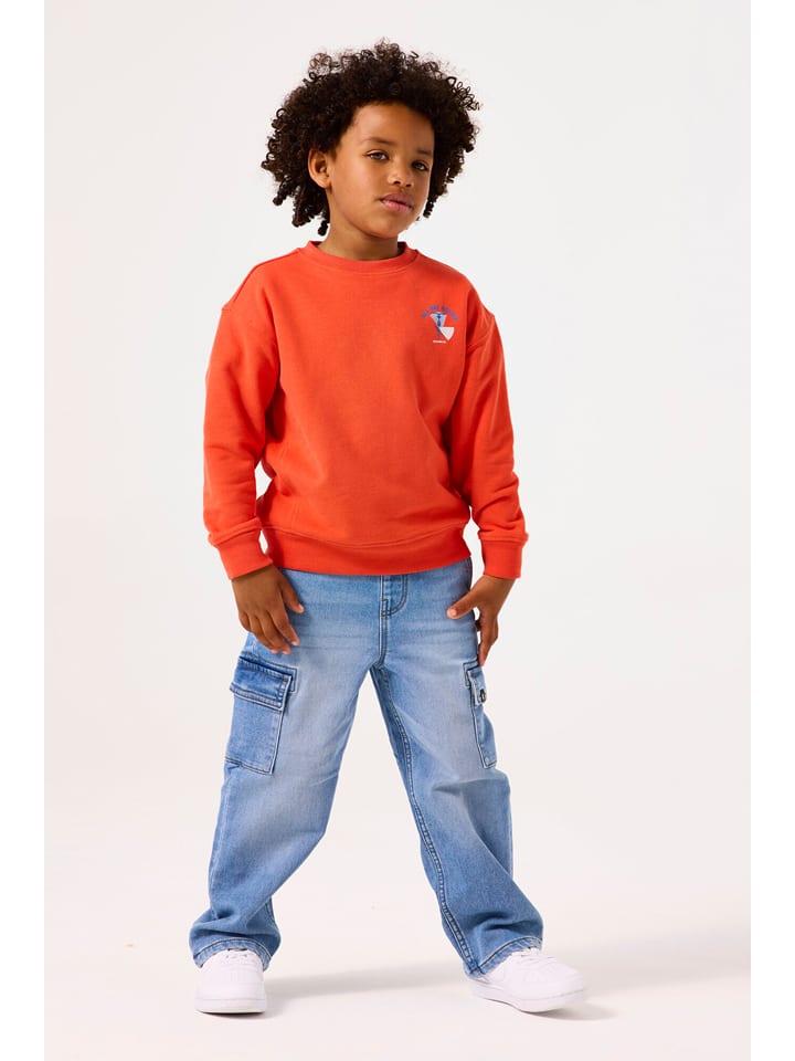 Garcia Bojówki dżinsowe - Relaxed fit - w kolorze niebieskim rozmiar: 122