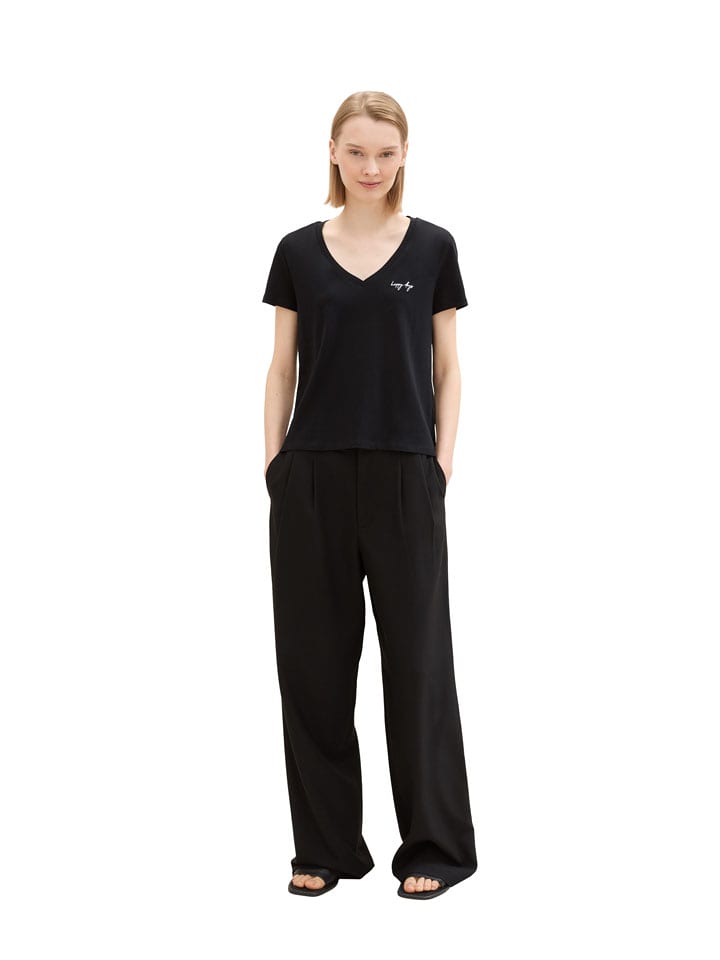 TOM TAILOR Denim Koszulka w kolorze czarnym rozmiar: L