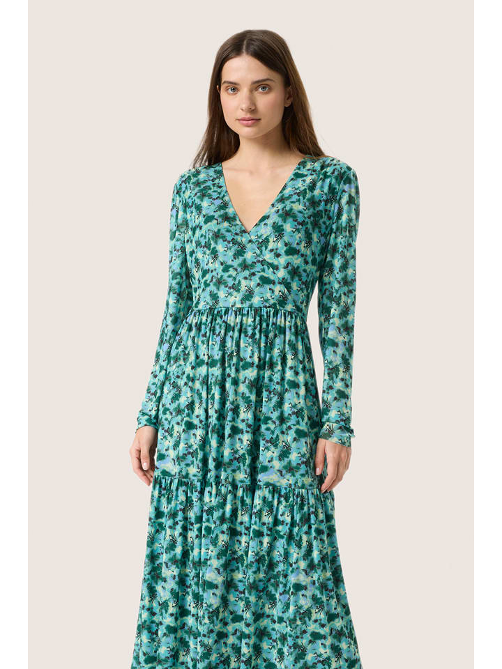 Soaked in Luxury Sukienka "Soaked in Luxury" w kolorze turkusowym rozmiar: XXL