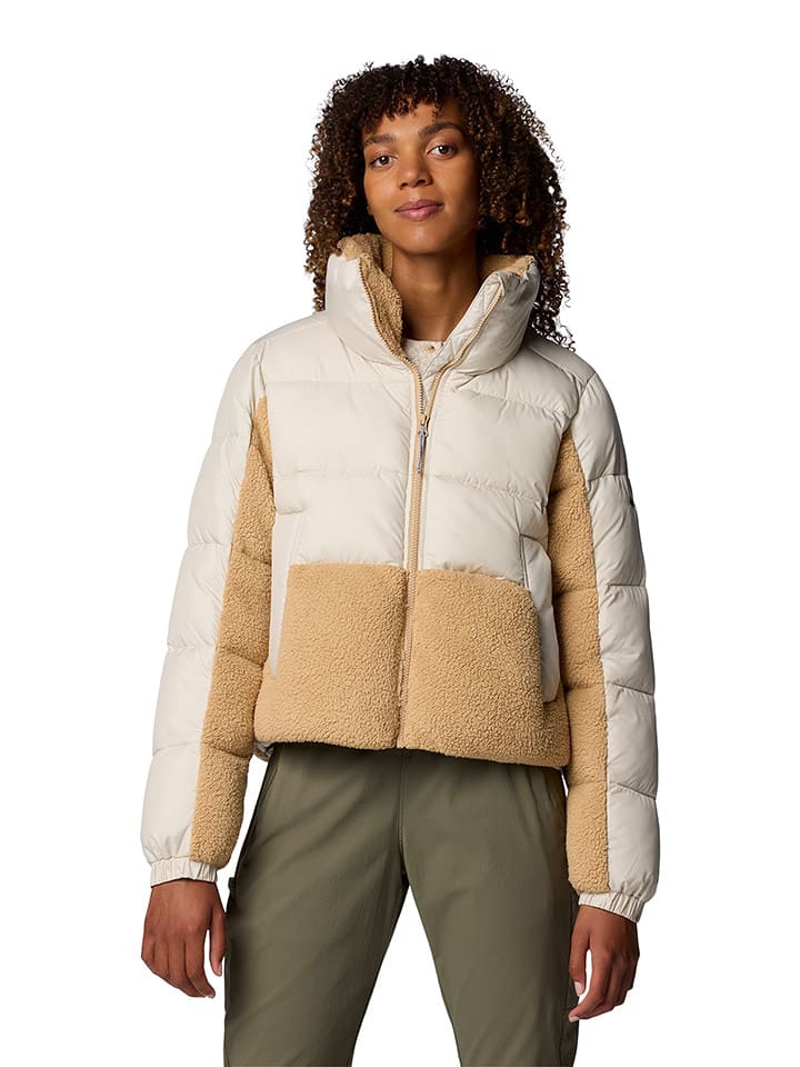 Columbia Kurtka pikowana "Leadbetter Point II" w kolorze kremowo-beżowym rozmiar: L