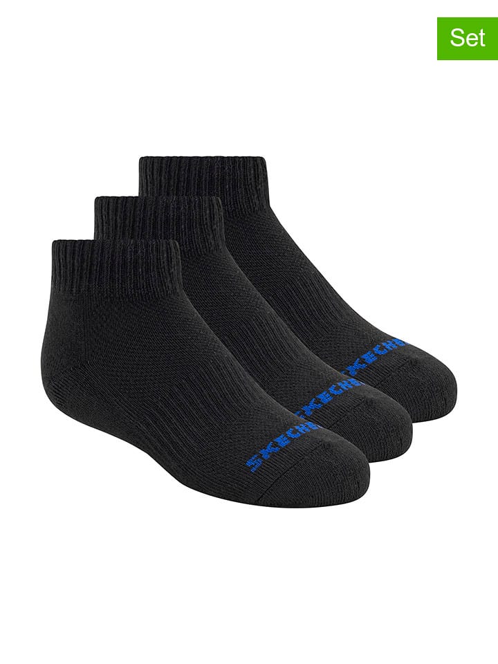 Skechers Skarpety (3 pary) w kolorze czarnym rozmiar: 21-26